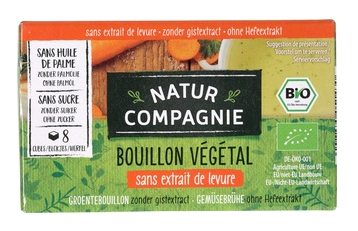 Groentebouillon gist vrij van Natur Compagnie, 12 x 84 g