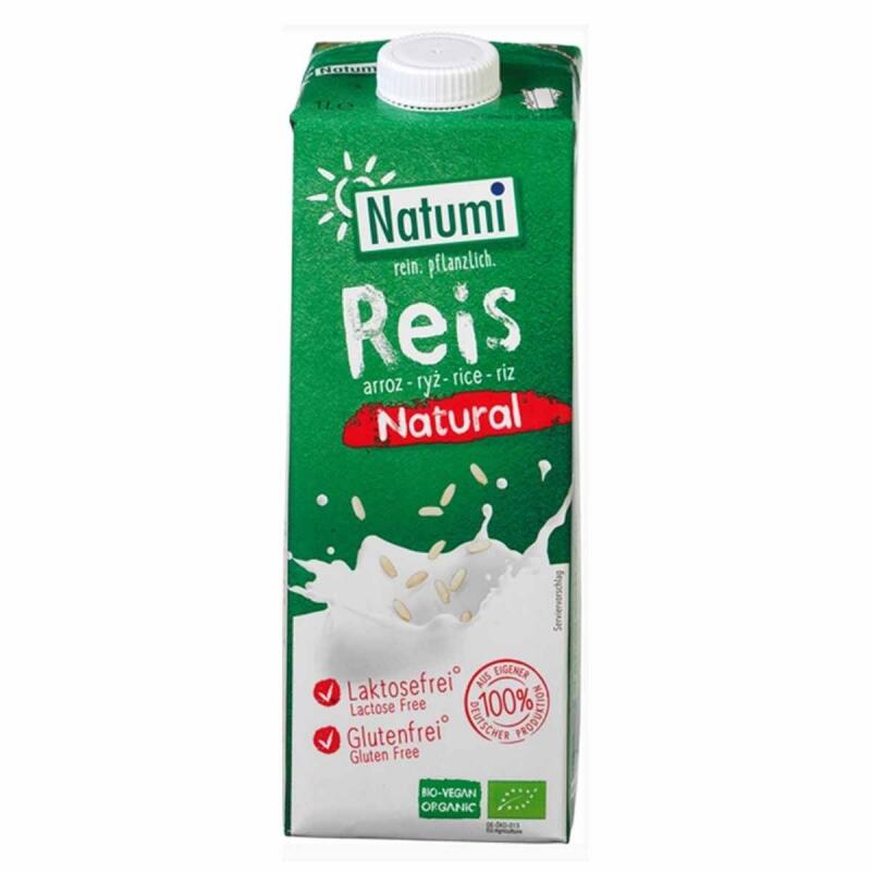 Rijst drink Naturel glutenvrij ongezoet van Natumi, 12x 1 ltr