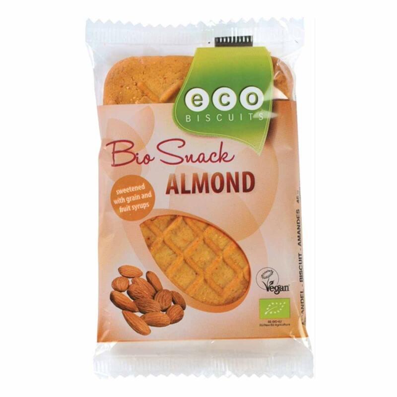 Bio Snack Spelt Amandel van Eco Biscuits, 20 x 40 gr