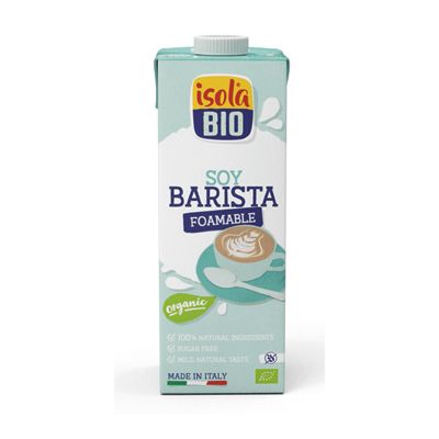 Soja drink barista ongezoet van Isola Bio, 6 x 1 l