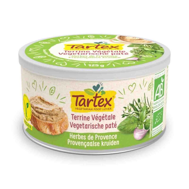 Paté kruiden vegetarisch van Tartex, 12 x 125 g
