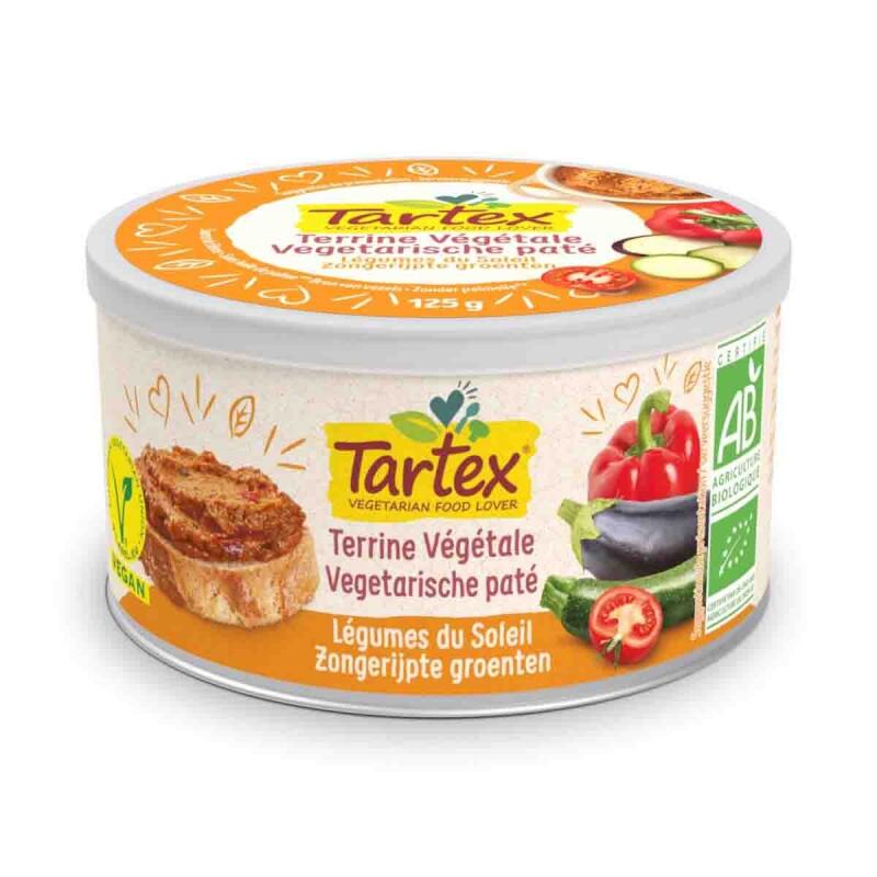 Paté zongerijpte groente vegetarisch van Tartex, 12 x 125 g