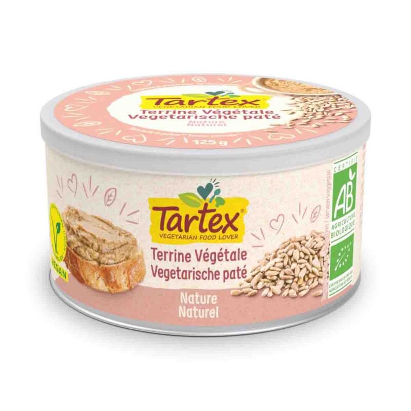 Paté naturel vegetarisch van Tartex, 12 x 125 g
