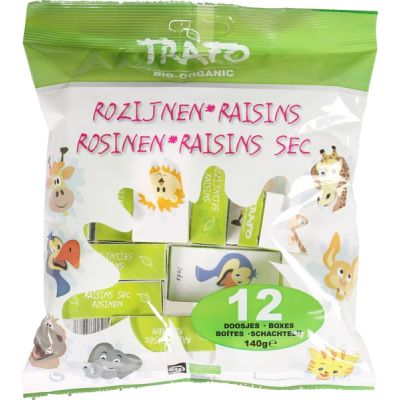 Rozijnen kinderdoosje van Trafo, 6 x 140 g
