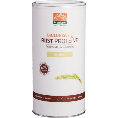 Biologische rijst proteïne naturel van Mattisson, 1 x 500 g