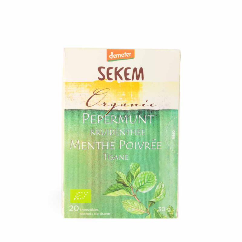 Pepermuntthee van Sekem, 6 x 20 builtjes