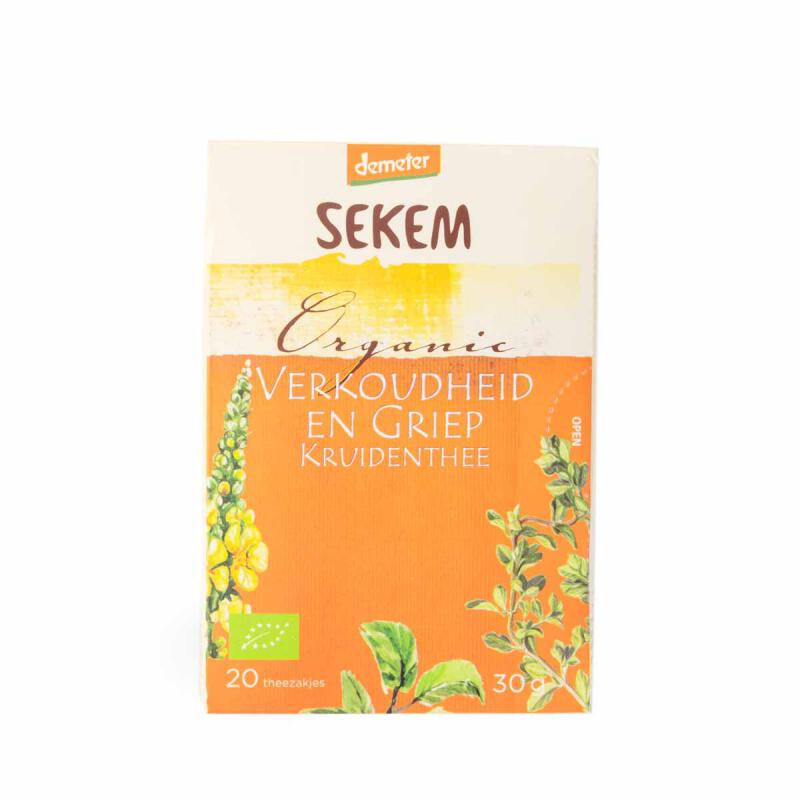 Verkoudheid en griepthee van Sekem, 6 x 20 builtjes