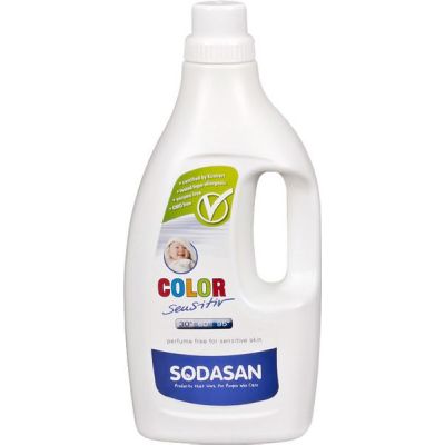 Vloeibaar wasmiddel  sensitief van Sodasan, 6 x 1,5 l