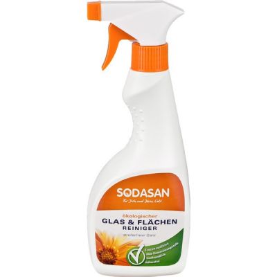 Glas- en oppervl. reinig van Sodasan, 6 x 500 ml