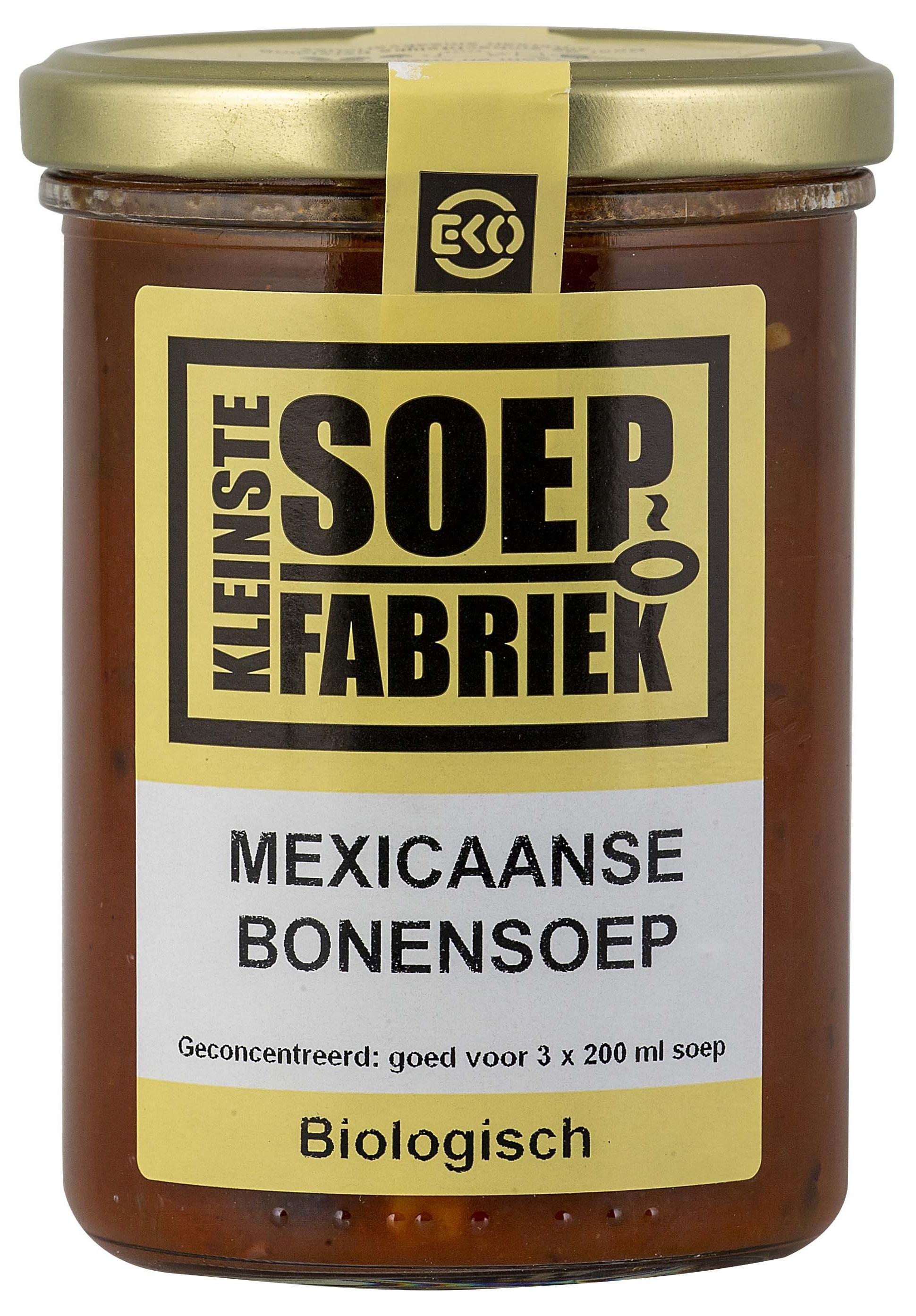Mexicaanse bonensoep van Kleinstesoepfabriek, 6 x 400 ml