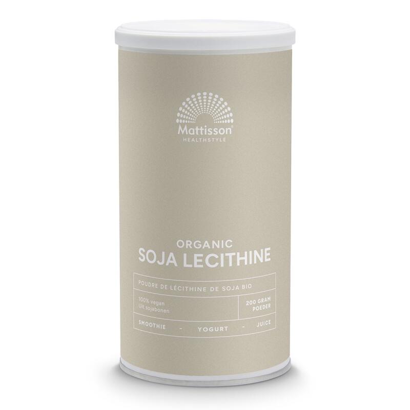 Soja lecithinepoeder 96% van Mattisson, 1 x 200 g