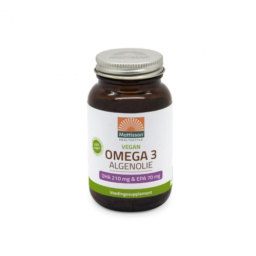 Omega 3 algenolie vegan van Mattisson GEEN BIO, 1 x 60 stk