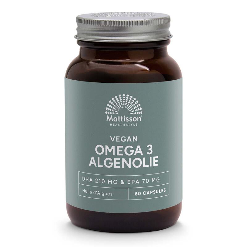 Omega 3 algenolie vegan van Mattisson GEEN BIO, 1 x 60 stk