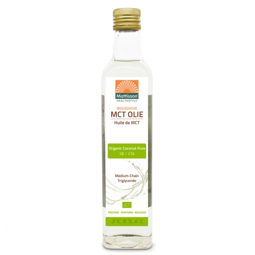 MCT olie biologisch van Mattisson C8/C10, 1 x 500 ml