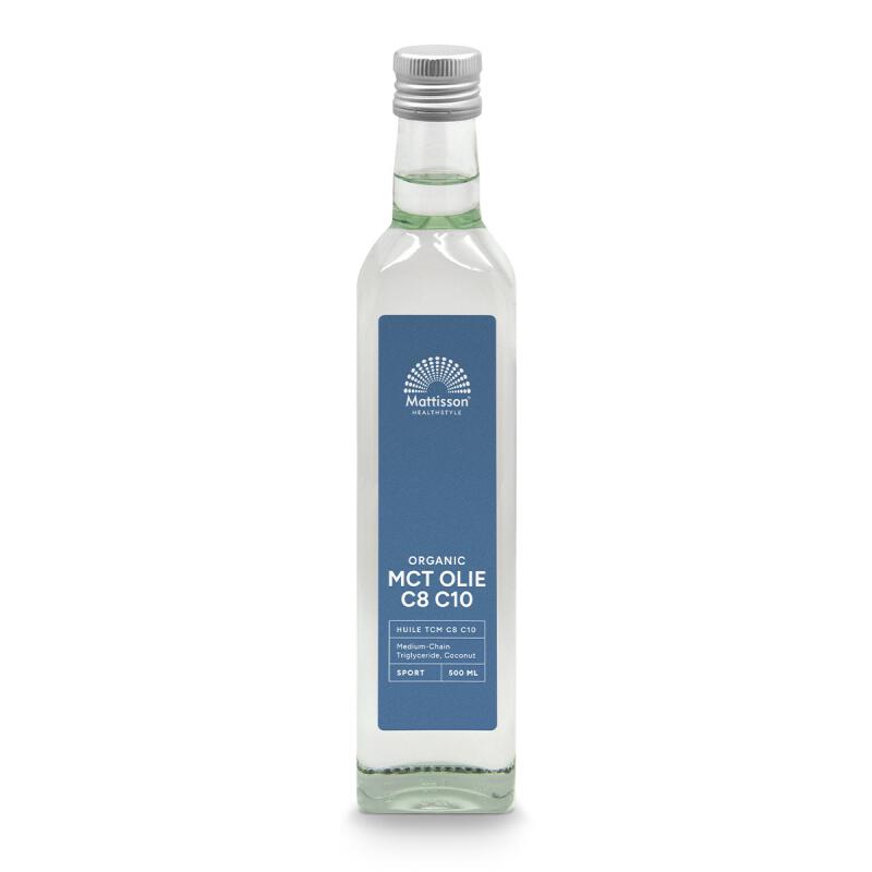 MCT olie biologisch van Mattisson C8/C10, 1 x 500 ml