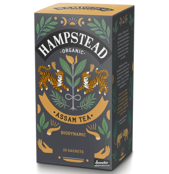 Assam thee van Hampstead Tea, 4 x 20 builtjes