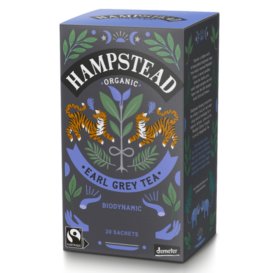 Earl grey thee van Hampstead Tea, 4 x 20 builtjes