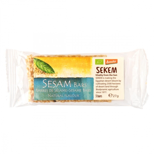 Sesambar naturel van Sekem, 12 x 27 g