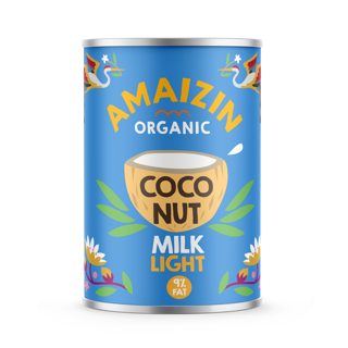 Kokosmelk light van Amaizin, 6 x 400 ml