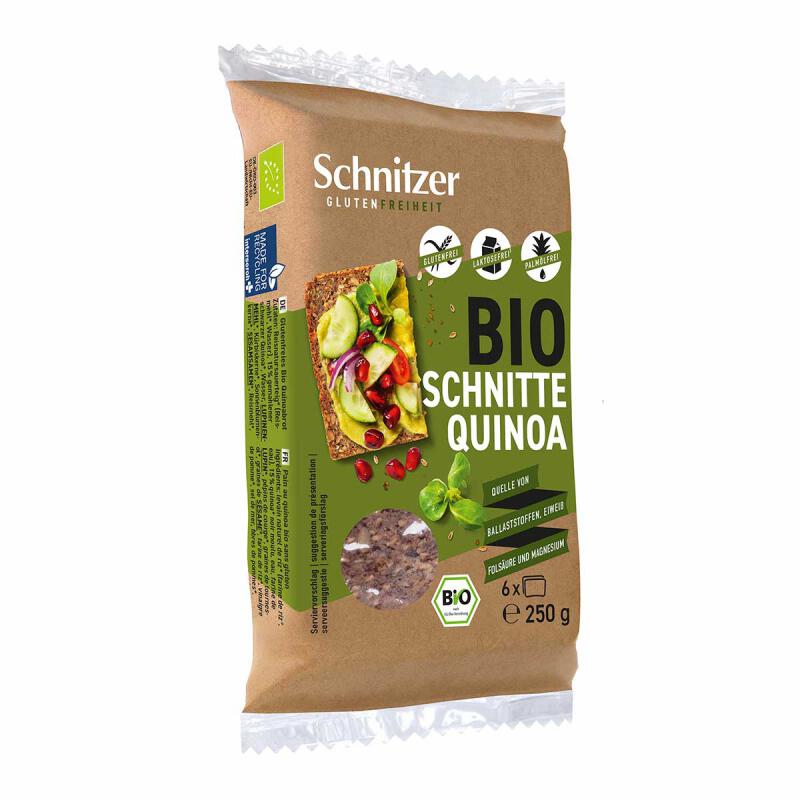 Quinoabrood (glutenvrij) van Schnitzer, 6 x 250 g