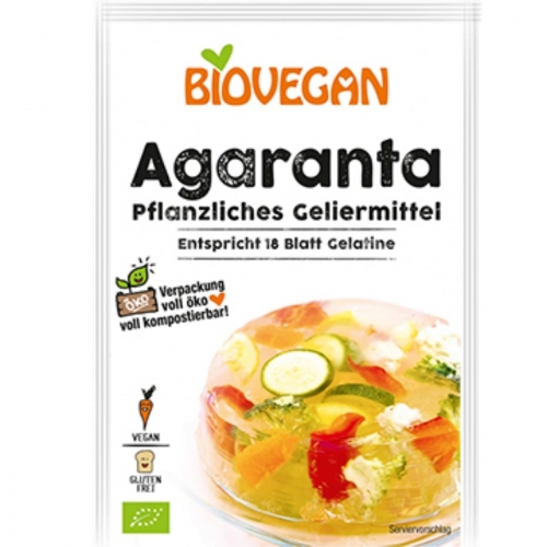 Agaranta geleermiddel 3x6g van Biovegan, 12 x 3 stk