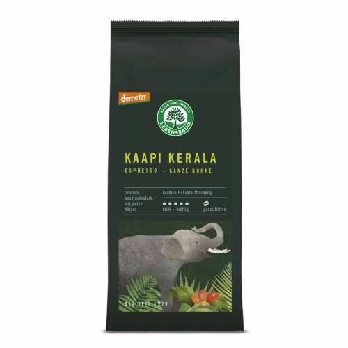 Melange Espresso Kaapi Kerala van Lebensbaum bonen, 6 x 250 g