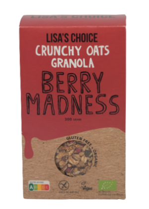 Granola berry madness van Lisa`s choice, 6 x 300 g