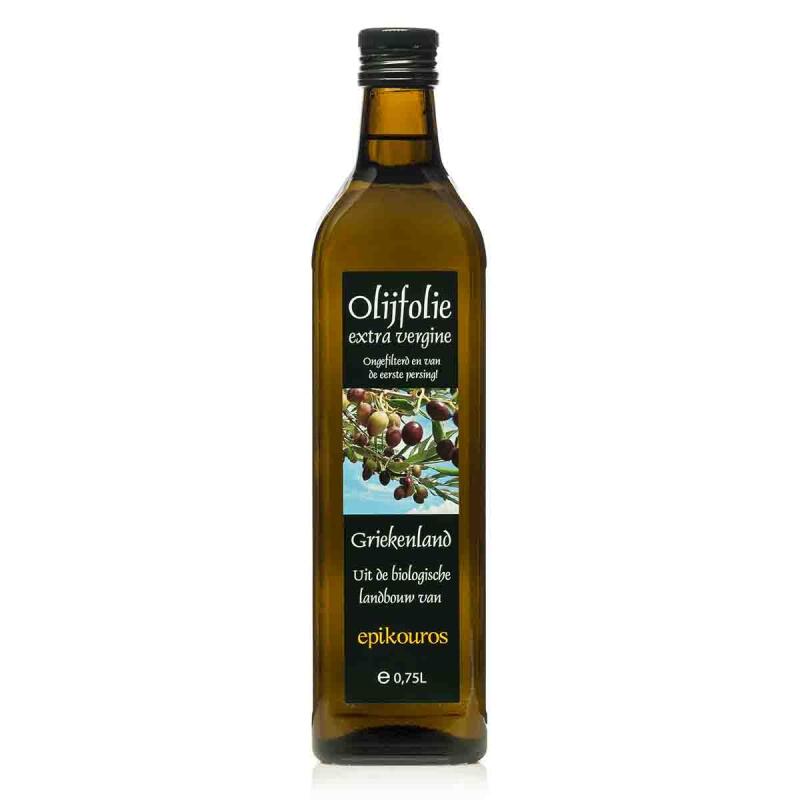 Olijfolie e.v. ongefilterd van Epikouros, 6 x 750 ml