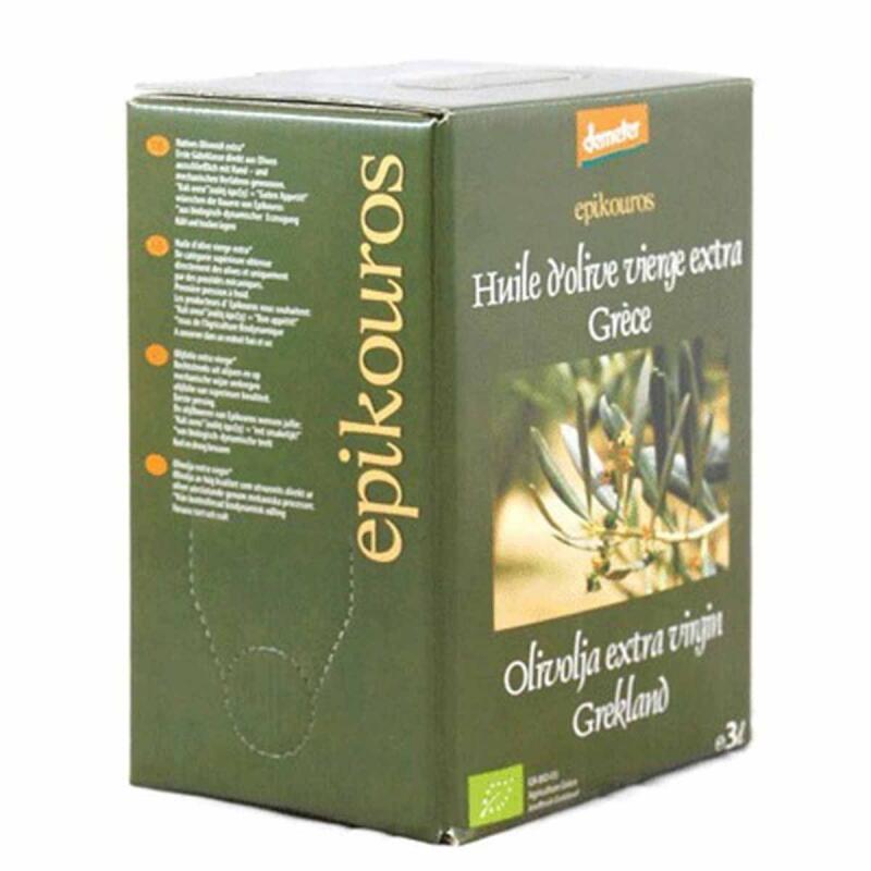 Olijfolie extra vergine  1 x 3 ltr Griekenland bag in box tap va