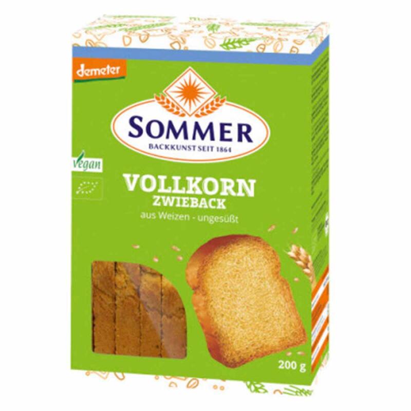 Toast tarwe volkoren van Sommer  Co, 6 x 200 g