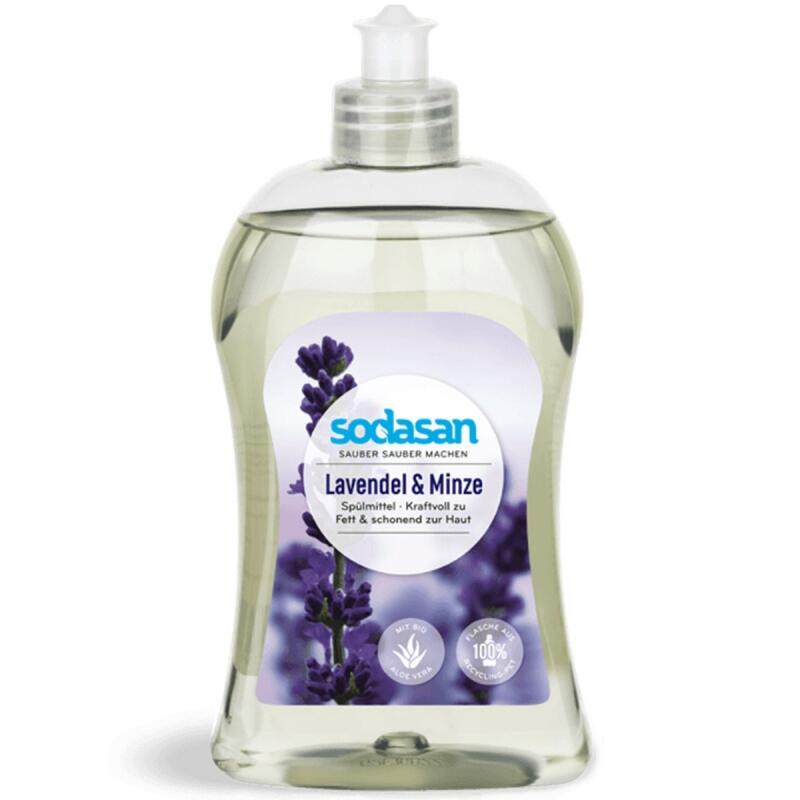 Afwasmiddel lavendel munt van Sodasan, 6 x 500 ml