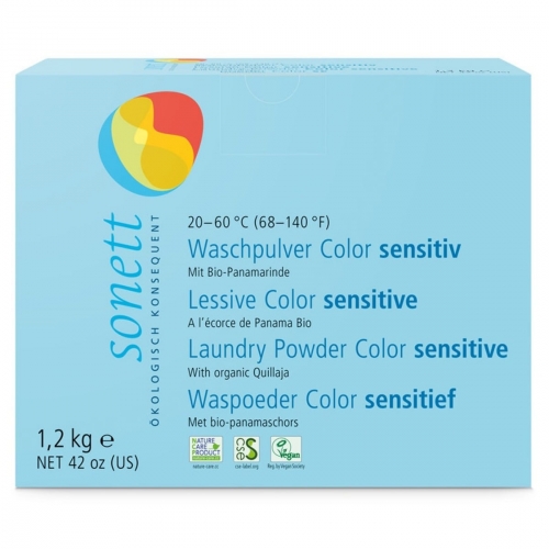 Waspoeder color sensitief van Sonett, 4 x 1,2 kg