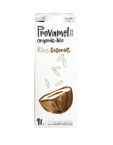 Rijst-kokos drink ongezoet van Provamel, 8 x 1 l