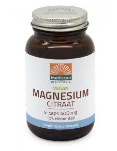 Magnesium citraat capsules van Mattisson GEEN BIO, 1 x 60 capsul