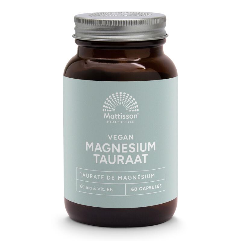 Magnesium tauraat capsules van Mattisson GEEN BIO, 1 x 60 capsules