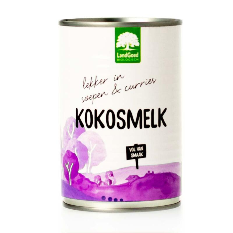 Kokosmelk 20% van Landgoed, 6 x 400 ml