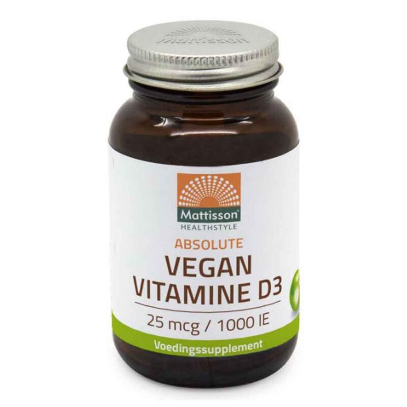Vitamine d3 vegan van Mattisson GEEN BIO, 1 x 120 capsules