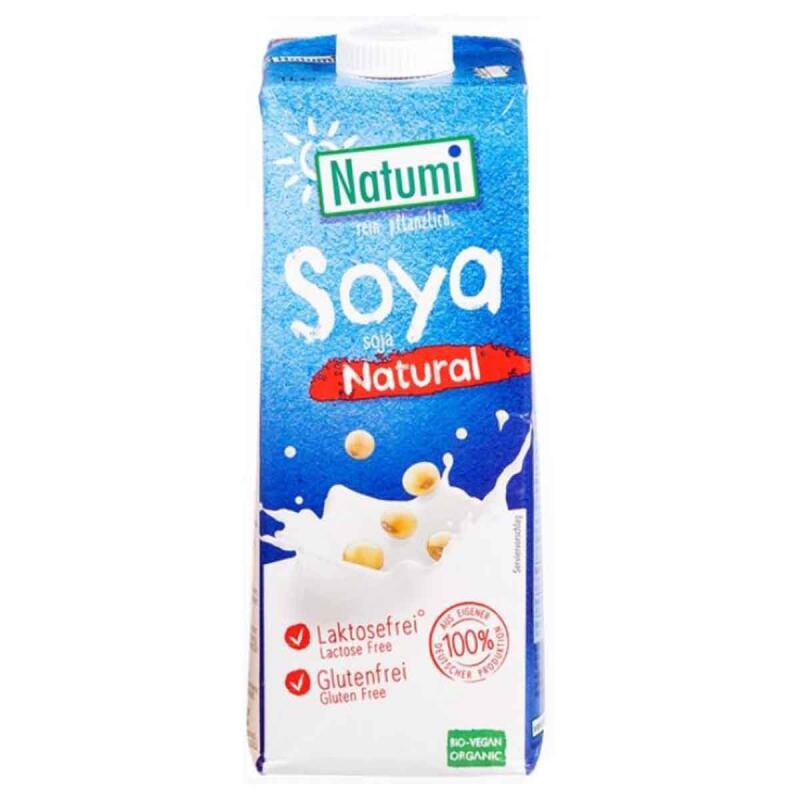 Soja drink naturel ongezoet van Natumi, 8 x 1 l