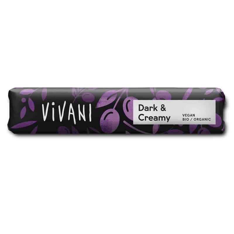 Minitablet dark creamy van Vivani, 18 x 35 g