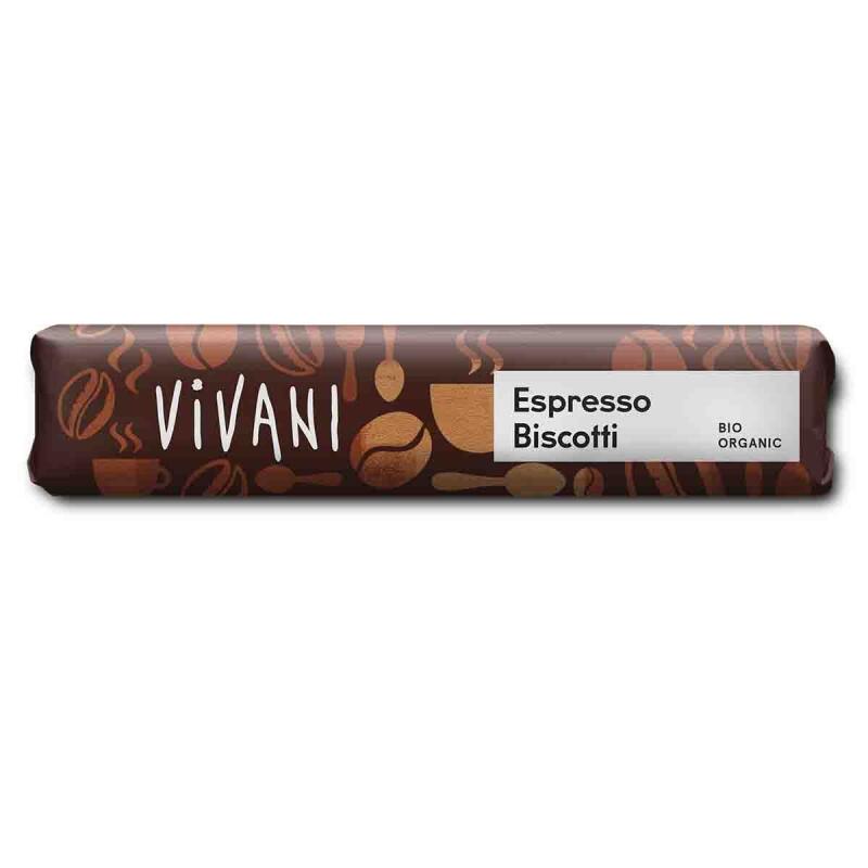Minitablet espresso biscotti van Vivani, 18 x 40 g