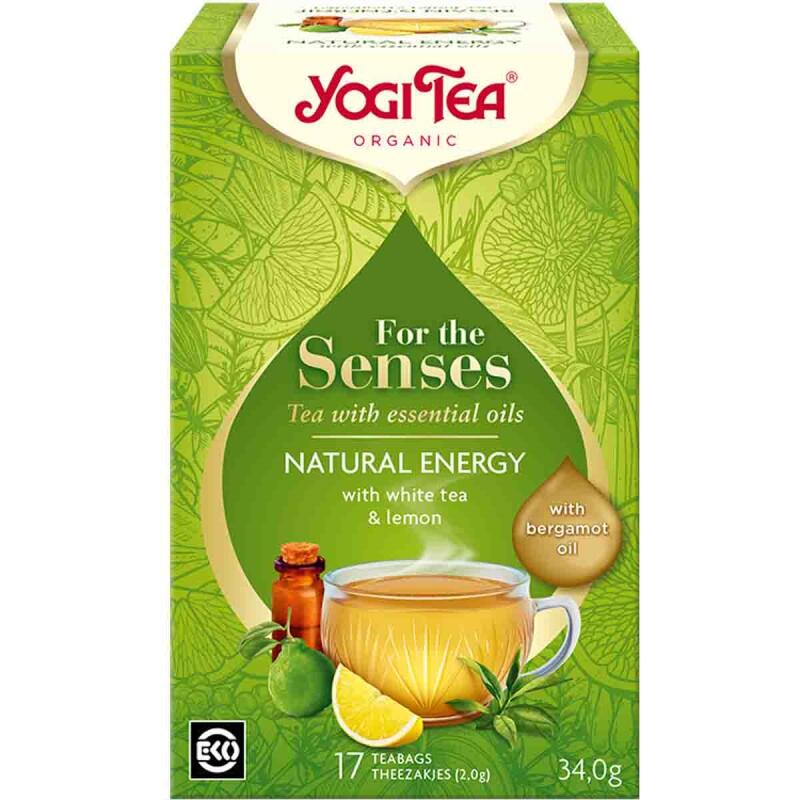 Senses natural energy van Yogi Tea, 6 x 17 builtjes