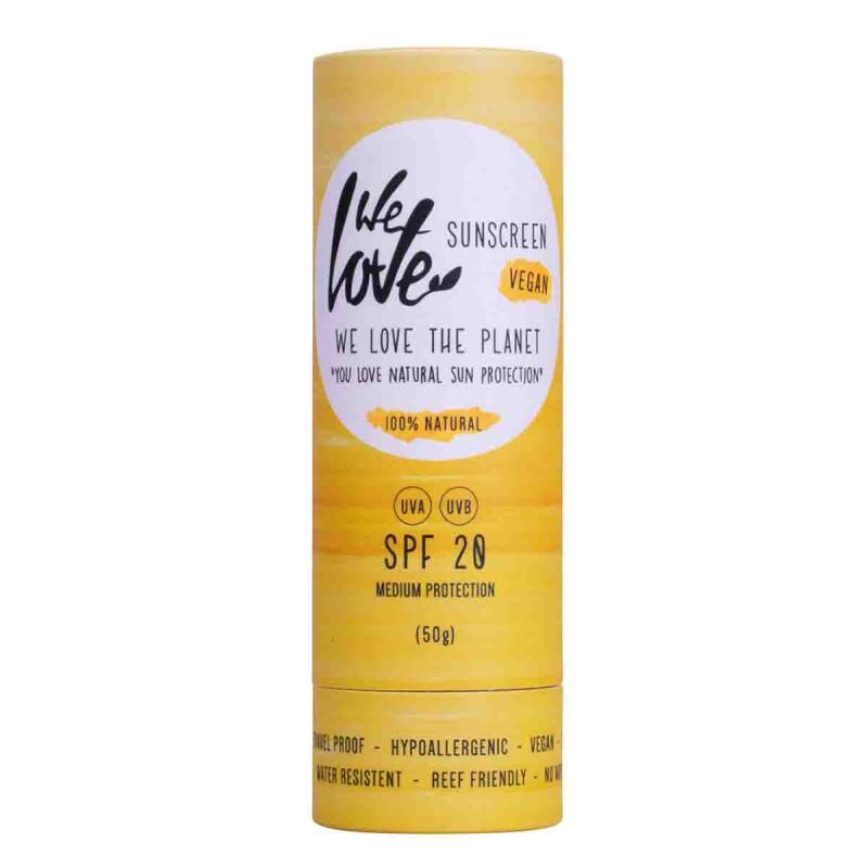 Sunscreen stick spf 20 van We Love The Planet, 1 x 50 g