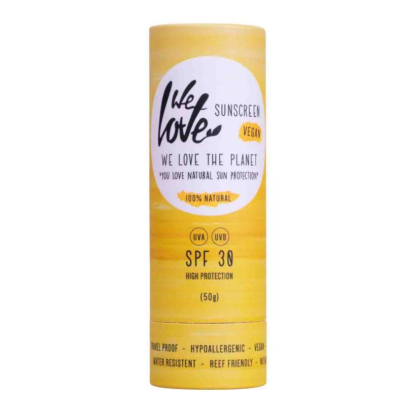 Sunscreen stick spf 30 van We Love The Planet, 1 x 50 g