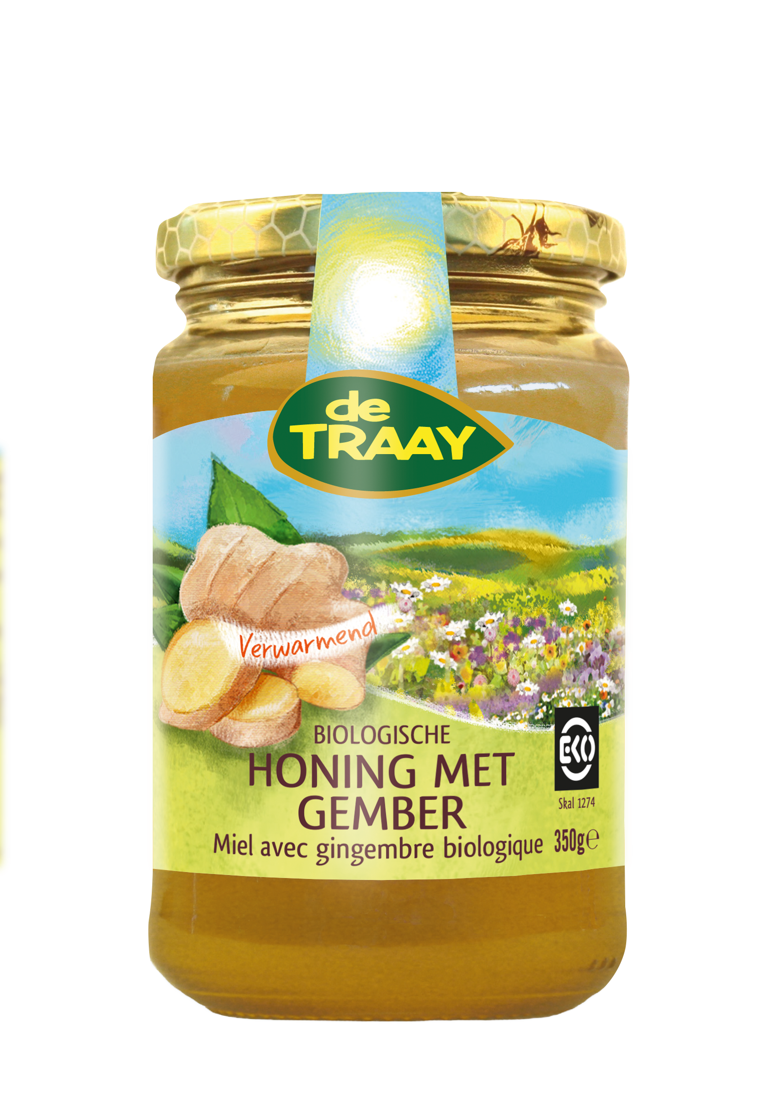 Honing met gember van Traay, 6 x 350 g