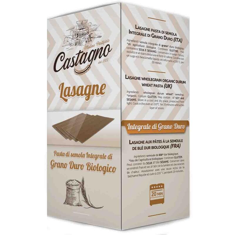 Lasagne volkoren van Castagno, 6 x 500 g