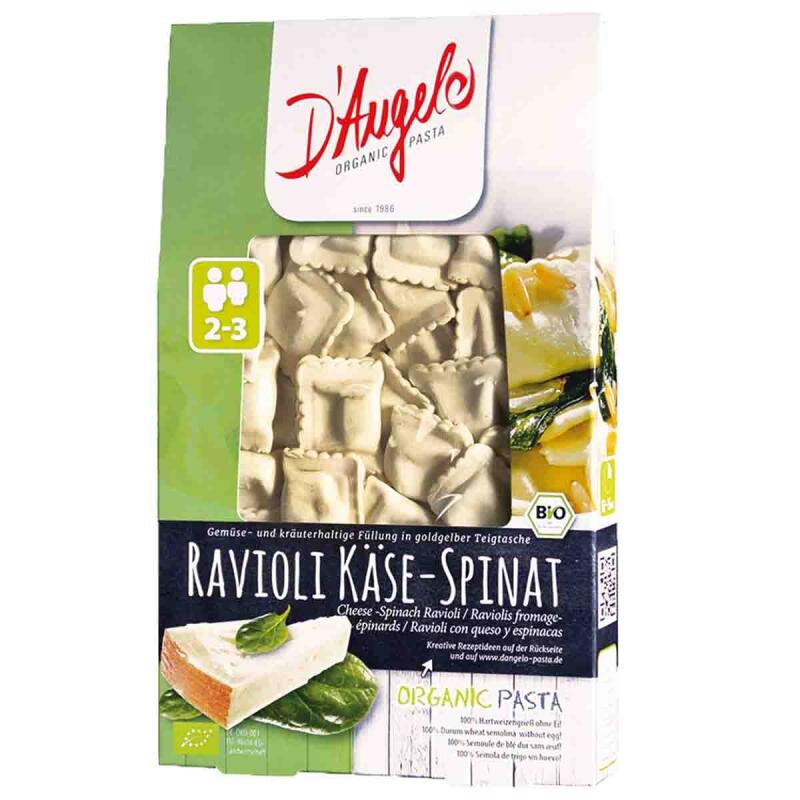 Ravioli kaas-spinazie blm van D`ANGELO PASTA, 10 x 250 g