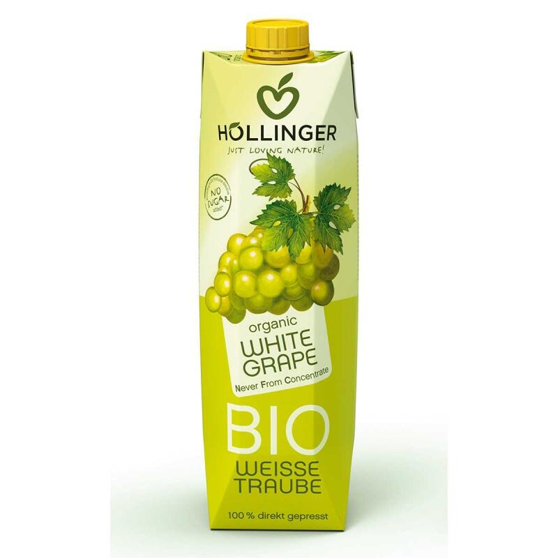 Druiven sap wit van Höllinger, 12 x 1ltr Druiven sap wit van Höllinger, 12 x 1ltr
