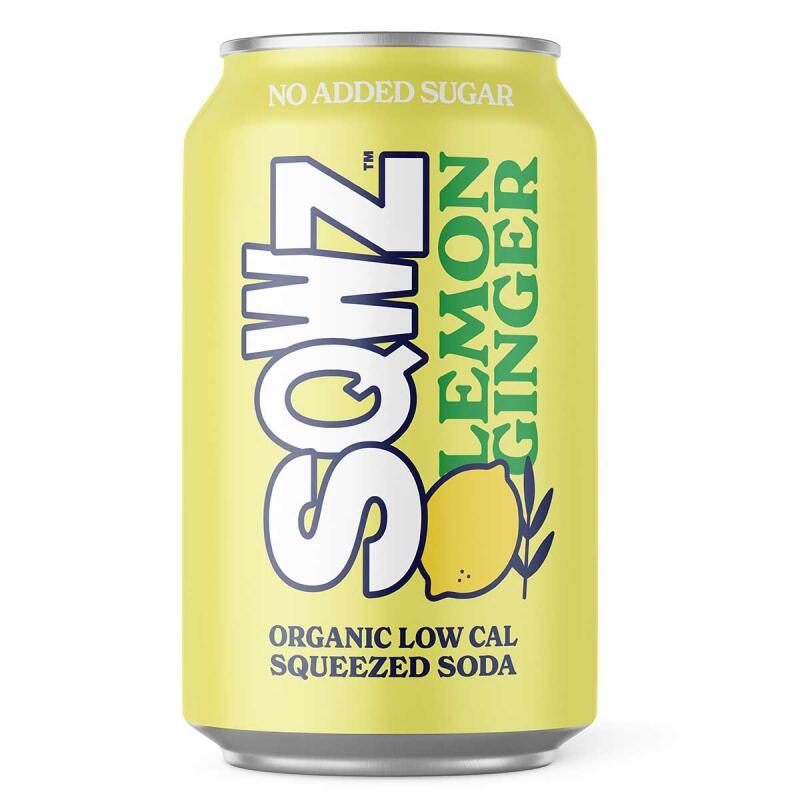 Lemon ginger van Sqwz, 12 x 330 ml