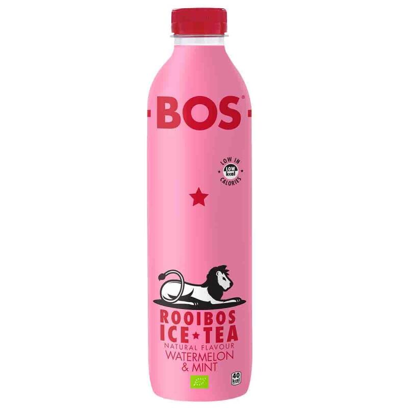 Ice tea watermelon-mint van Bos, 6 x 1 ltr