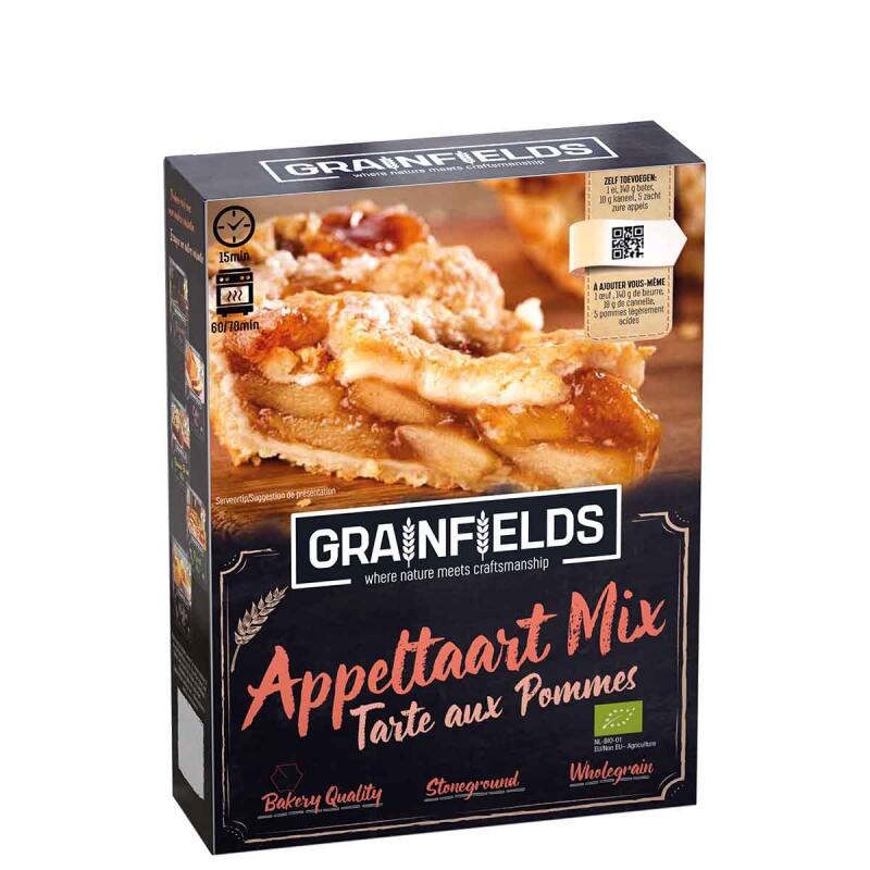 Appeltaart mix van Grainfields, 6 x 400 g